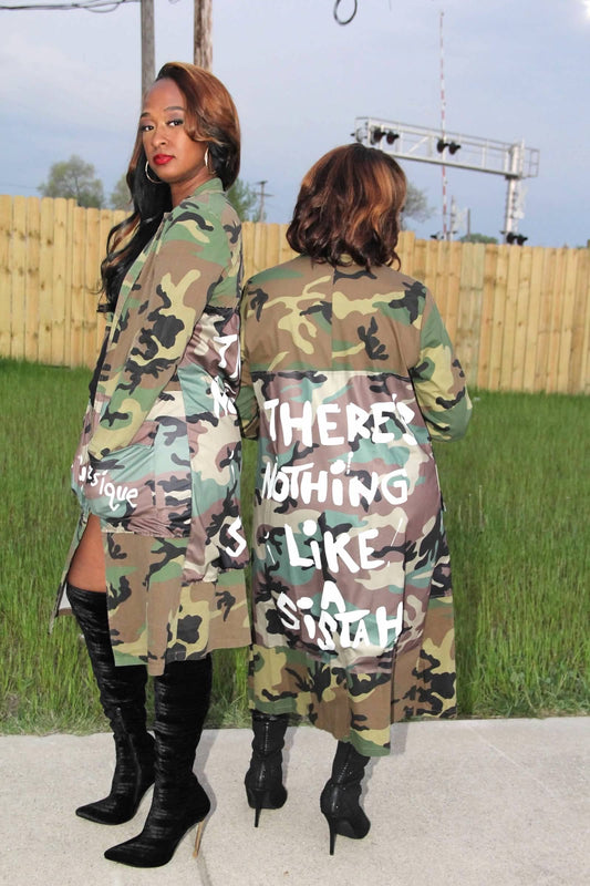 Sistah Girl Camo Duster