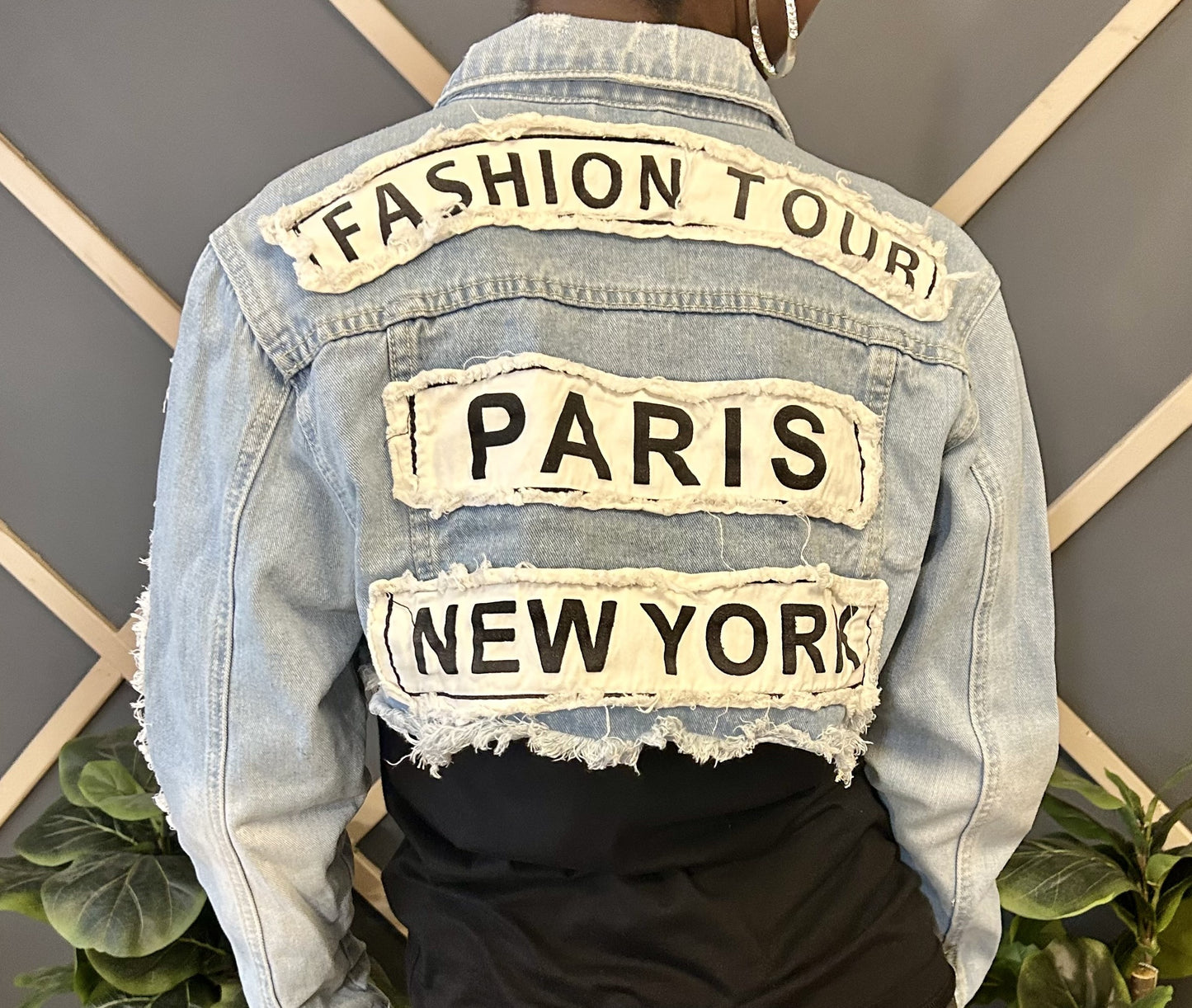 Around The Way Girl Crop Jean Jacket