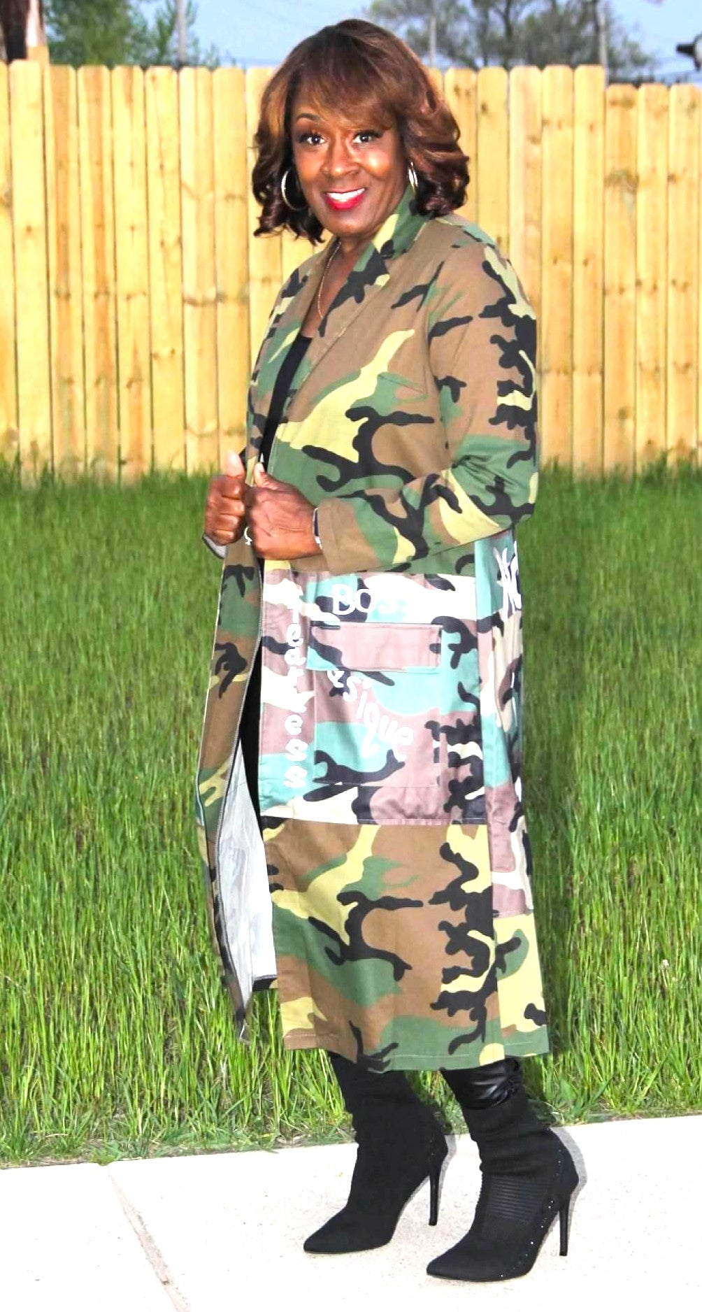 Ladies shop camo coat