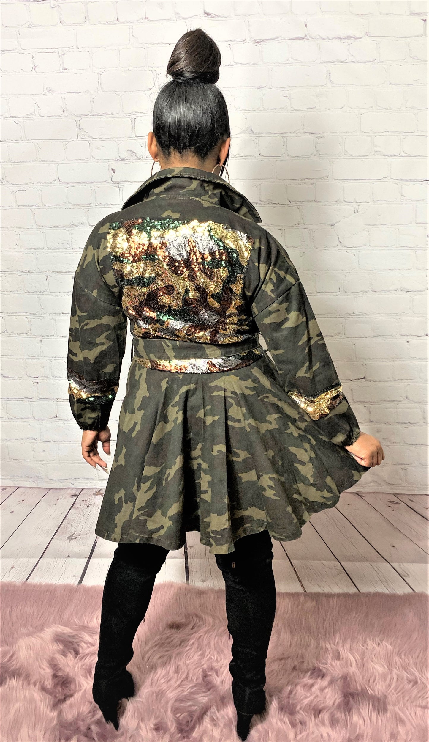 Camo Queen Sequins Jacket