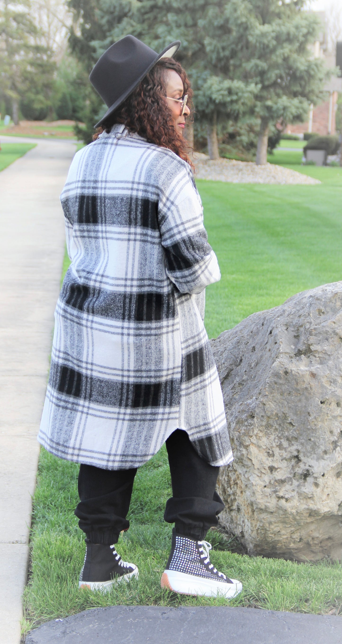 Plaid Queen Midi Coat