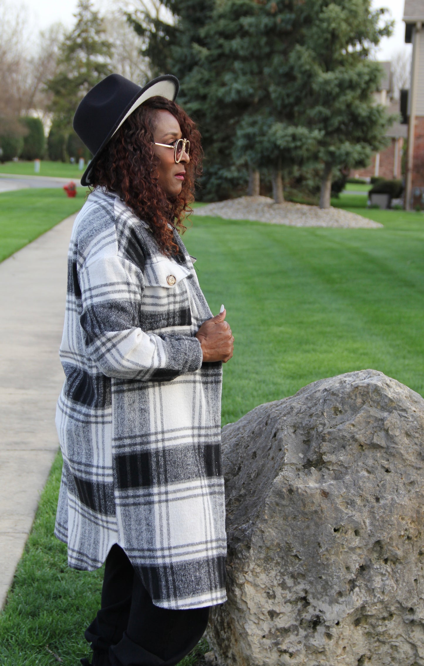 Plaid Queen Midi Coat