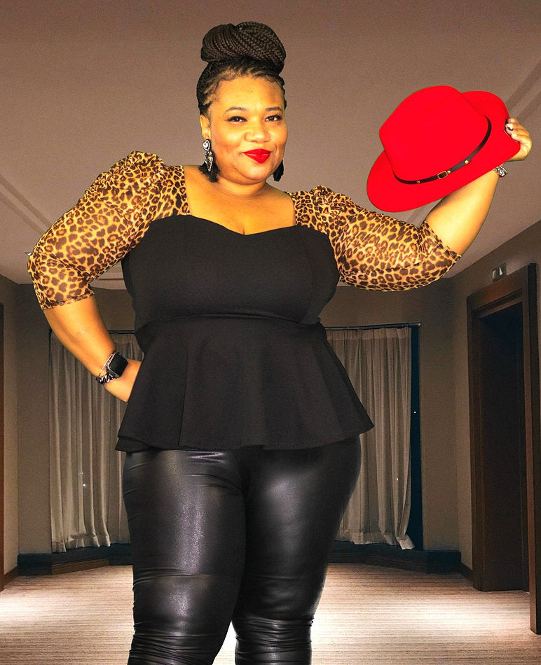 Leopard in Me Blouse - Contressa's Kouture Kollection