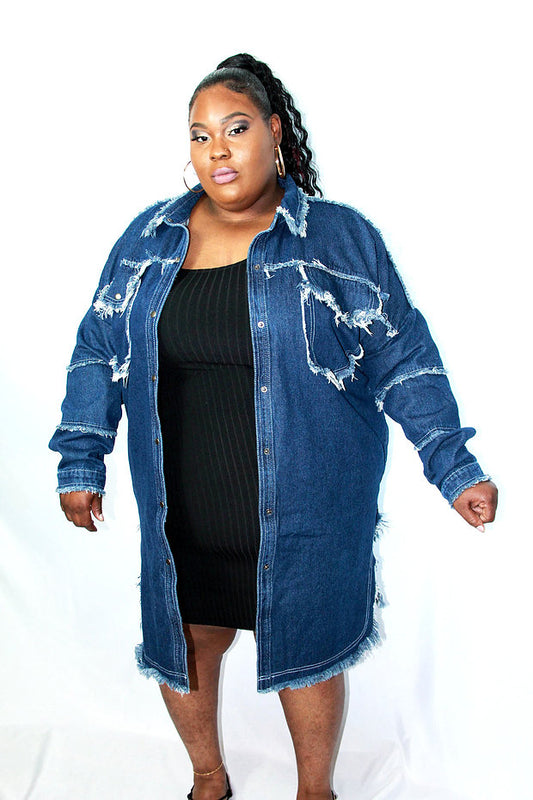 Raggedy Ann Denim Coat - Contressa's Kouture Kollection