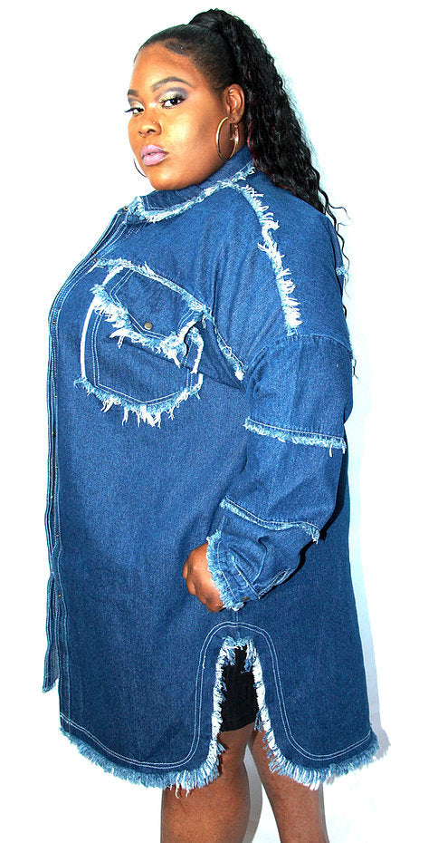 Raggedy Ann Denim Coat - Contressa's Kouture Kollection